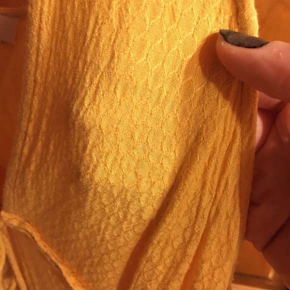 Yellow Waffle Dress - Picture 4 of 8